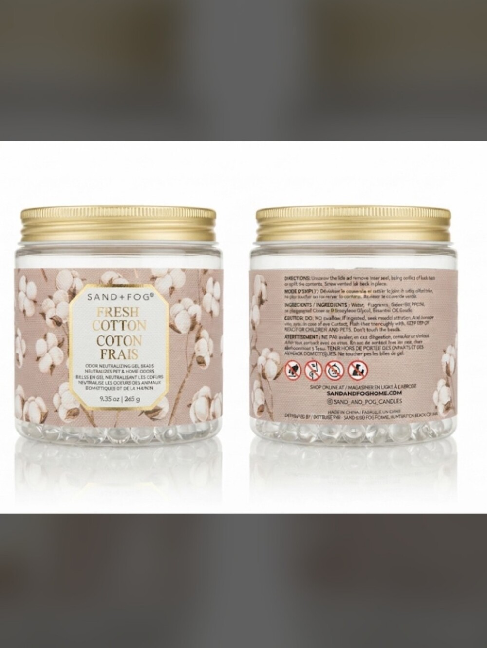 SAND + FOG Fresh Cotton Scented Beads